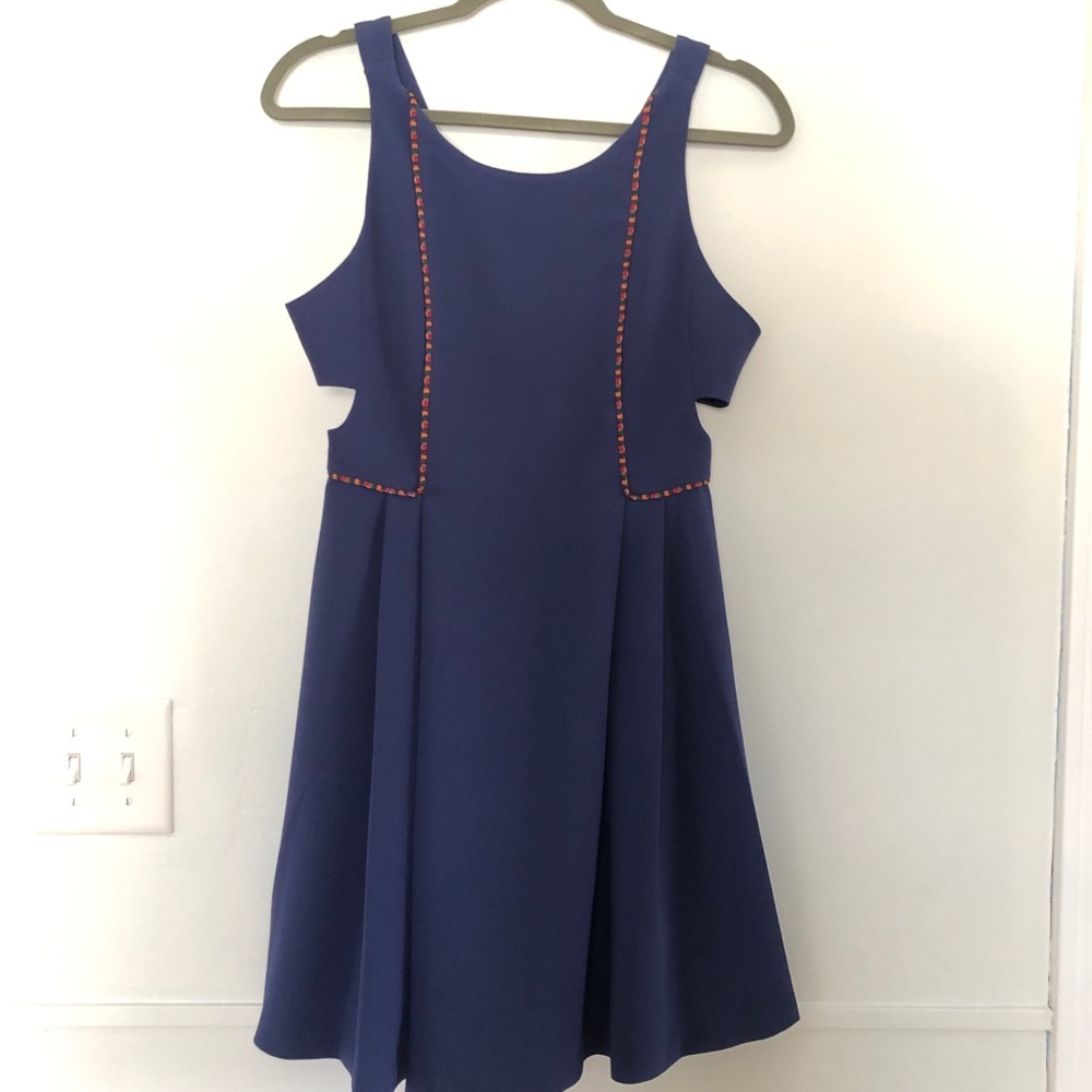BCBGeneration Navy dress with side cutouts